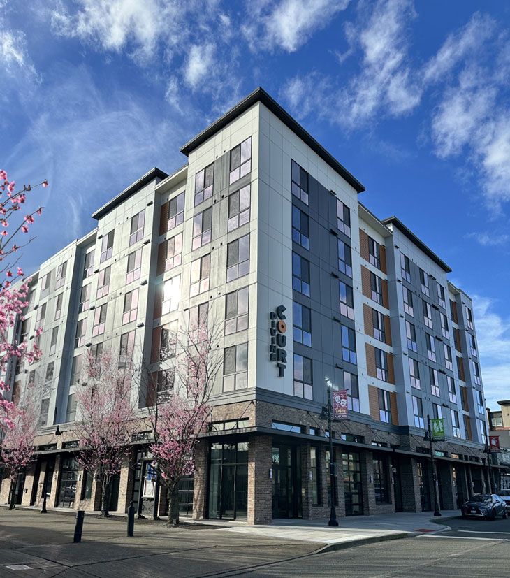 Photo of Divine Court Housing outside Cherry Blossoms